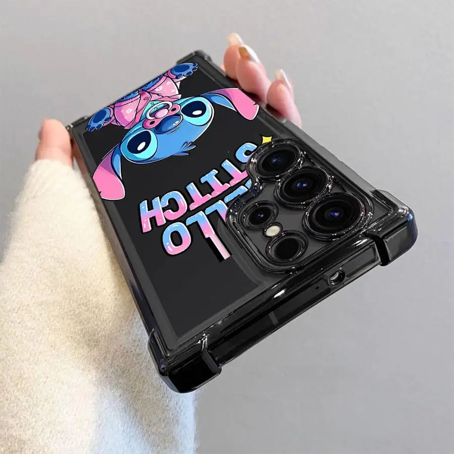 Custodia per telefono Disney Cute Stitch per Samsung Galaxy S24 S25 S21 S20 Plus S23 Ultra S22 FE Cover morbida