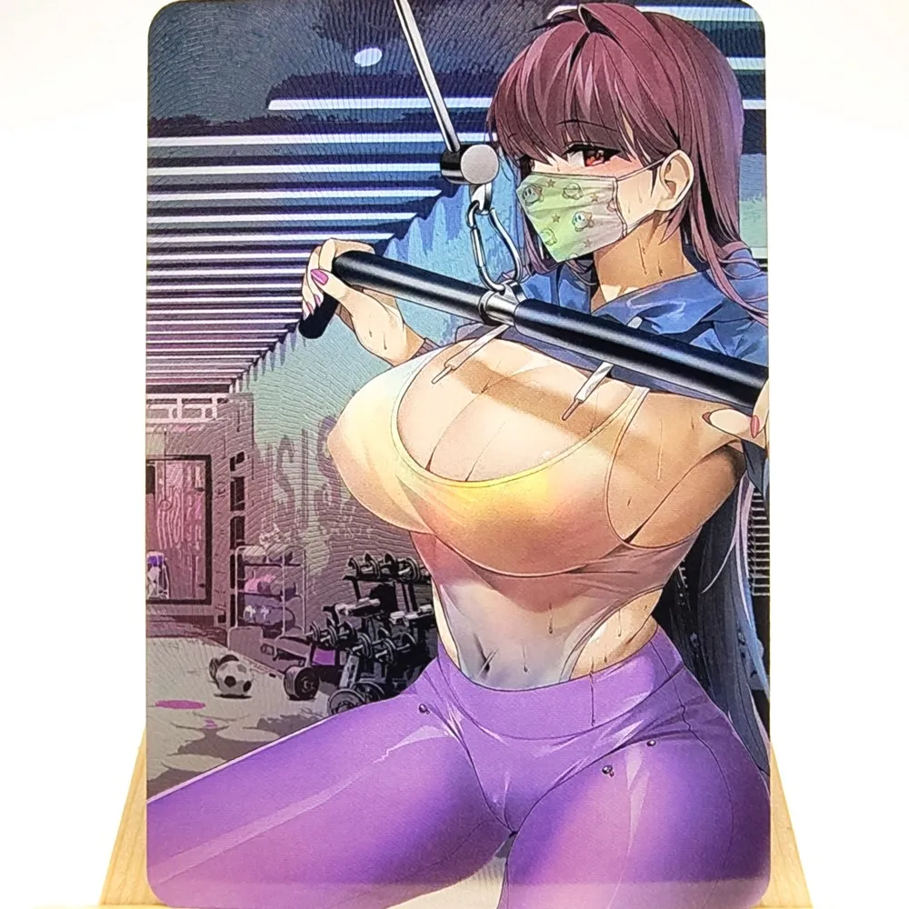 

9Stks/Set New Anime Girl ACG Card fitness girl Classic Game Anime Kawaii Collectible Card Gift Toy