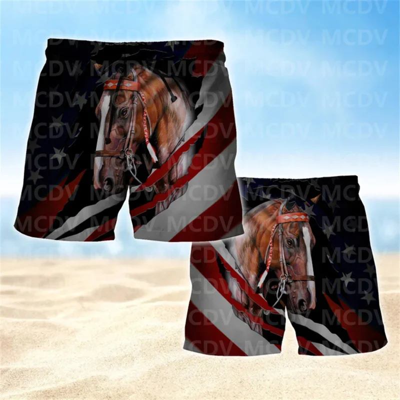 

Love Horse Mens Boardshorts Gifts For Men Horse Swim Shorts