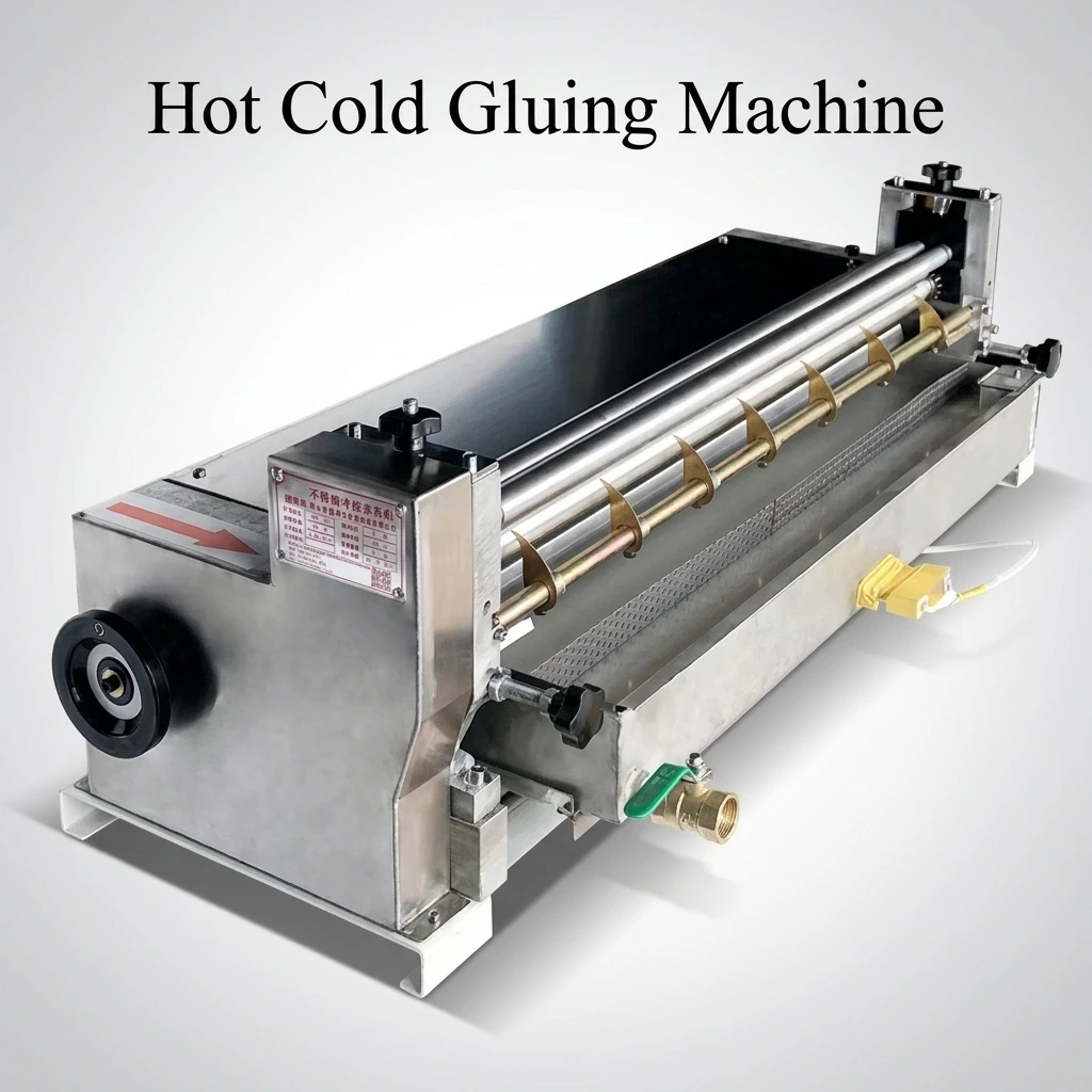 Adjustable Speed Hot Melt Jelly Glue Gluing Machine Stainless Steel Paper Gluing