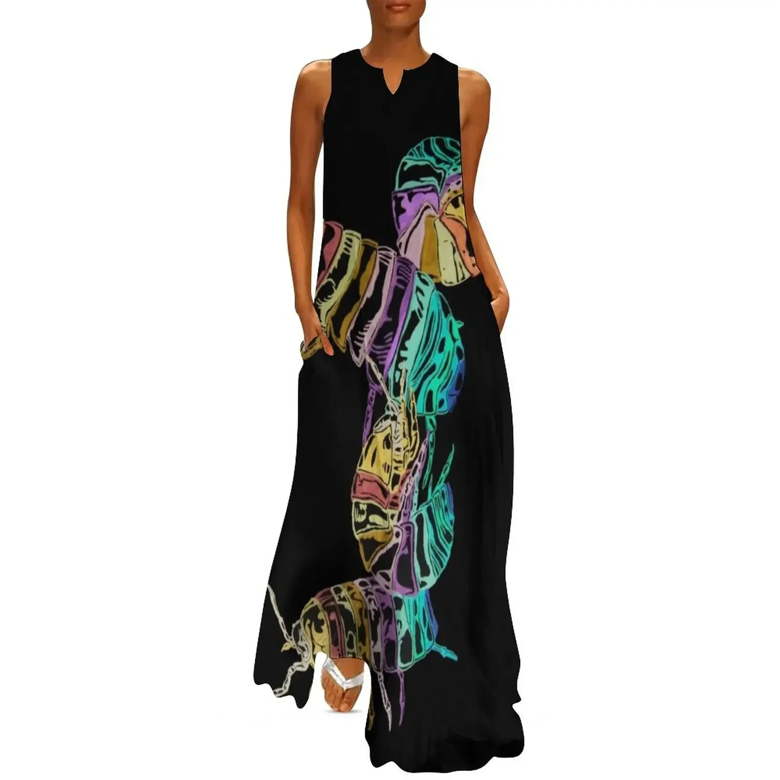 

Pill Bugs Long Dress dresses for prom Summer women's clothing luxury women's party dress evening prom Dress