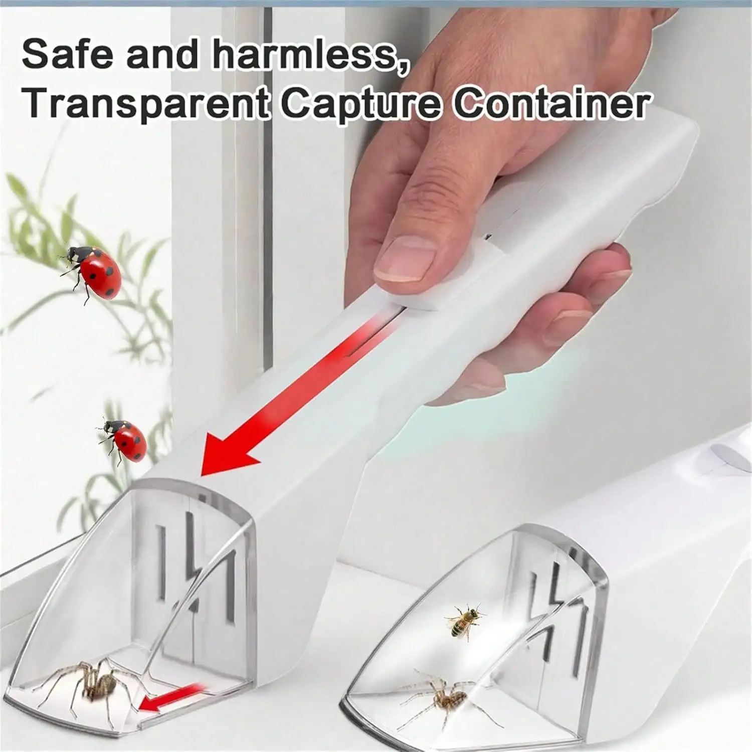 1 Handheld Insect Trap, Spider, Bee, Cockroach, Butterfly, Capture Tool, Cockroach Trap.Suitable for gardens, courtyards