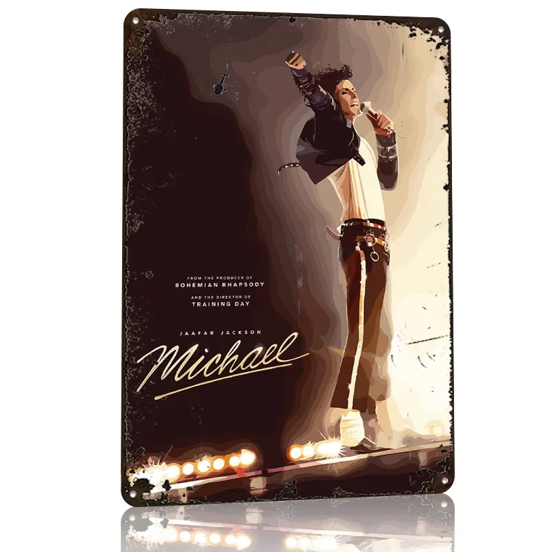 Michael Jackson Biopic 3D Texture Metal Poster Customized Wall Art