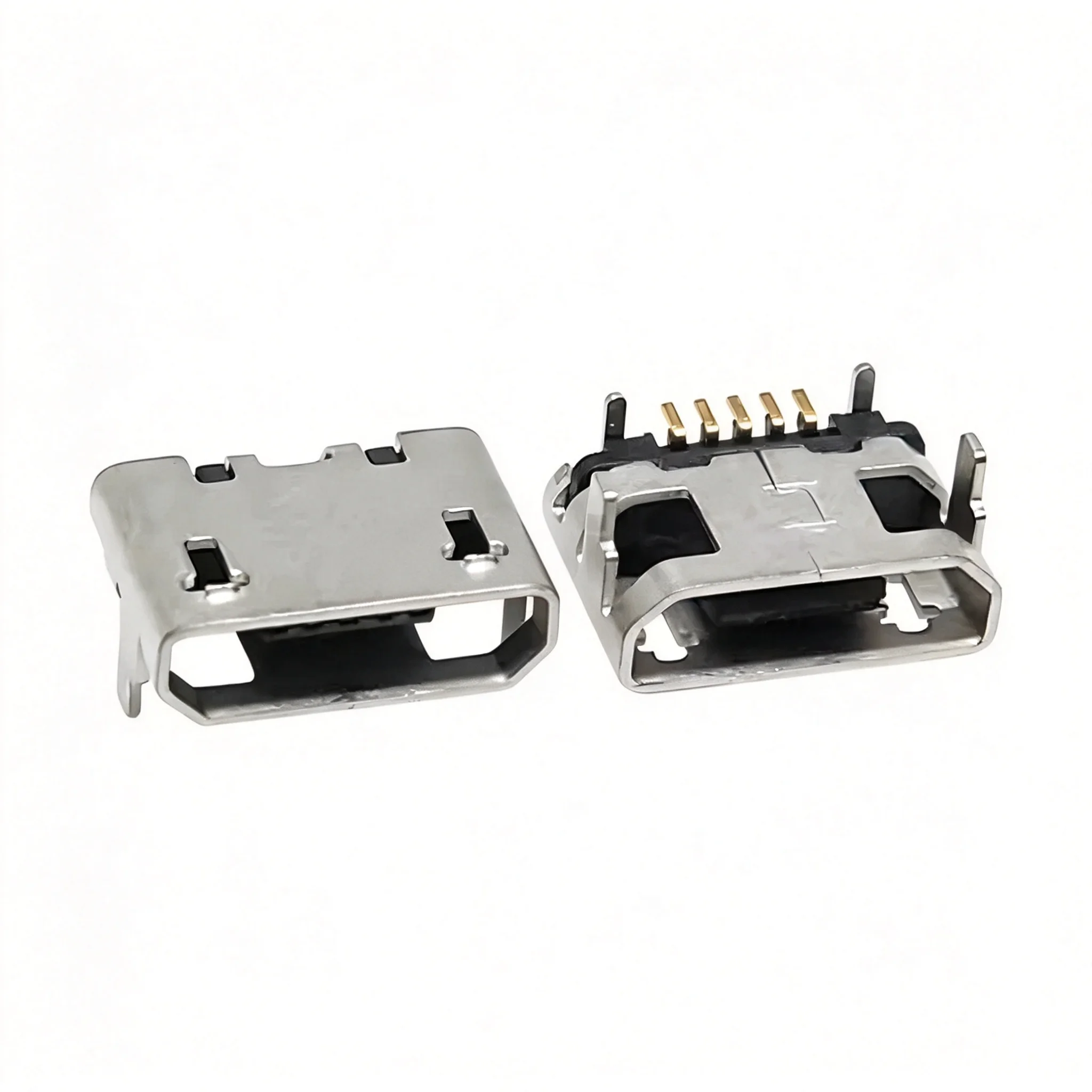 Micro USB 5Pin Female Socket Connector 4 Legs SMT PCB Mount Charging Port Replacement Jack for Android Phone Motherboard Repair