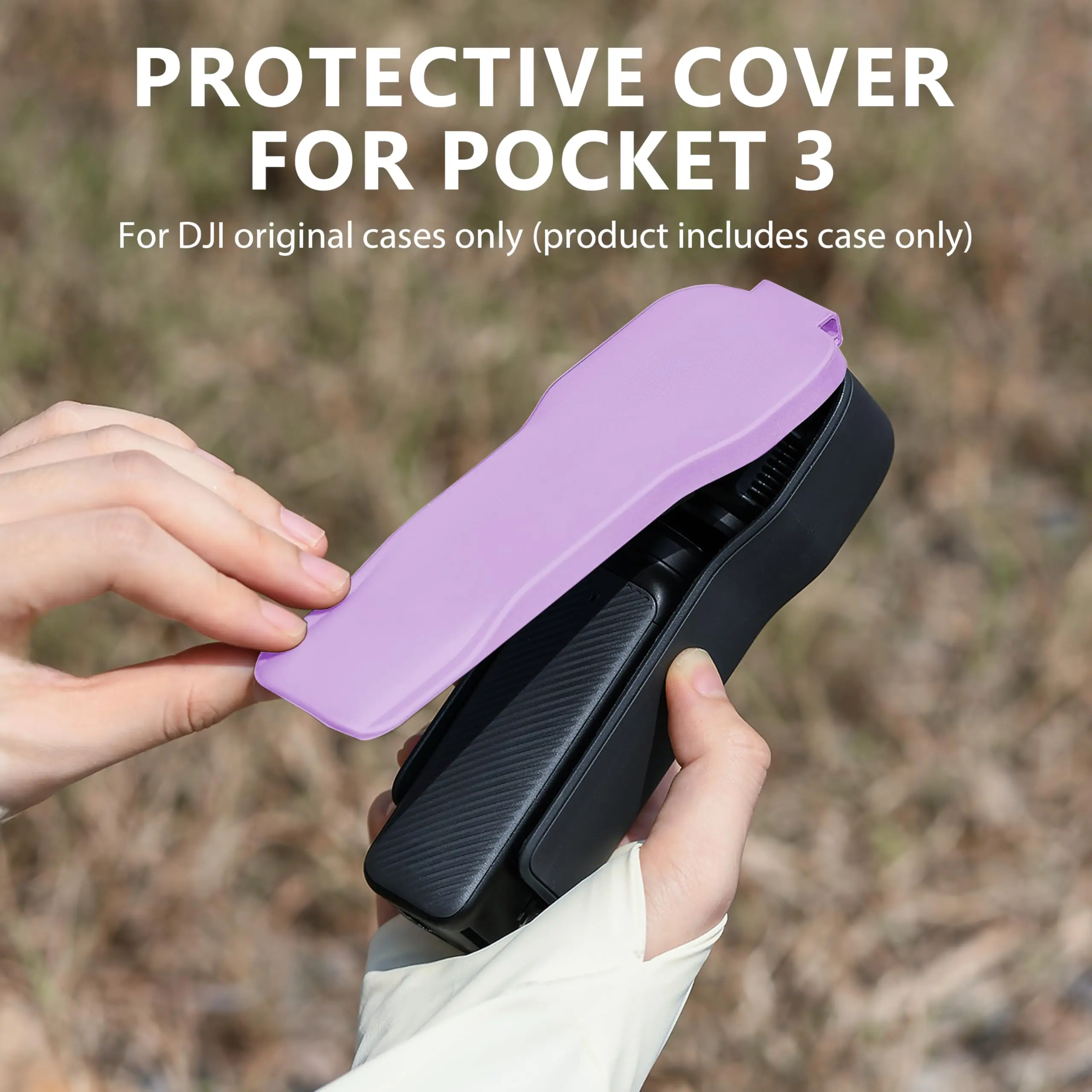 Pocket 3 Cover Case for DJI Osmo Pocket 3 Accessories,3 CPL/ND Filter Storage Slots,Protect Pocket 3 Gimbal from Impacts