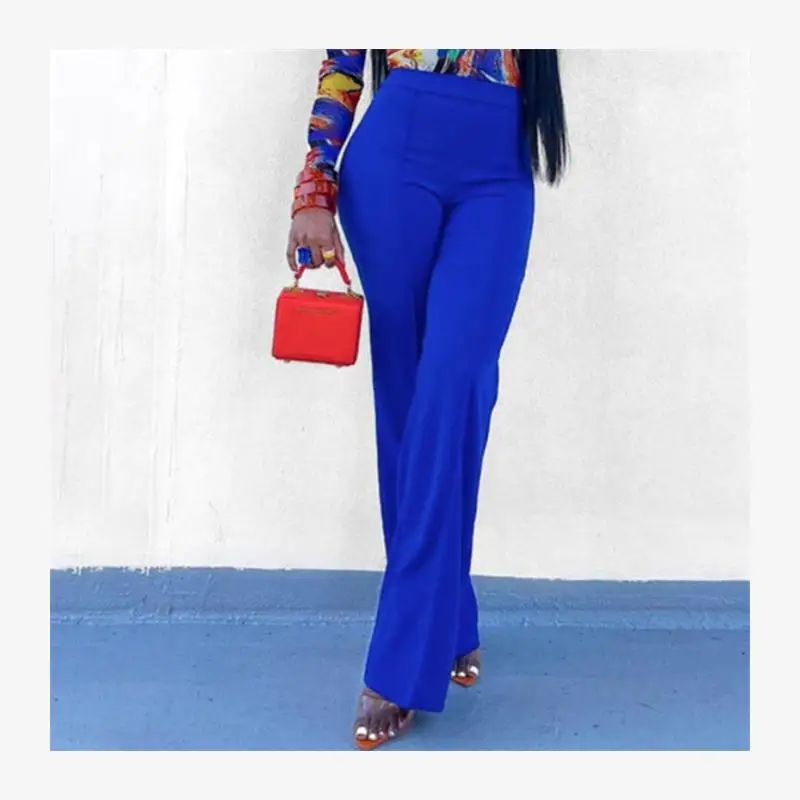 Faion Slim Fit Uitlopende Broek Lange Casual Broek Dames Street Sle Hoge Taille Lange Legging Herfst Winter Faion