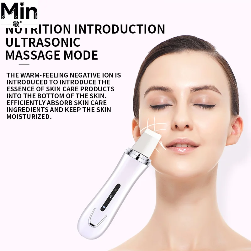 Ultrasonic Facial Peeling Machine Pore Cleaner Facial Cleansing Care Device With Import Export Function