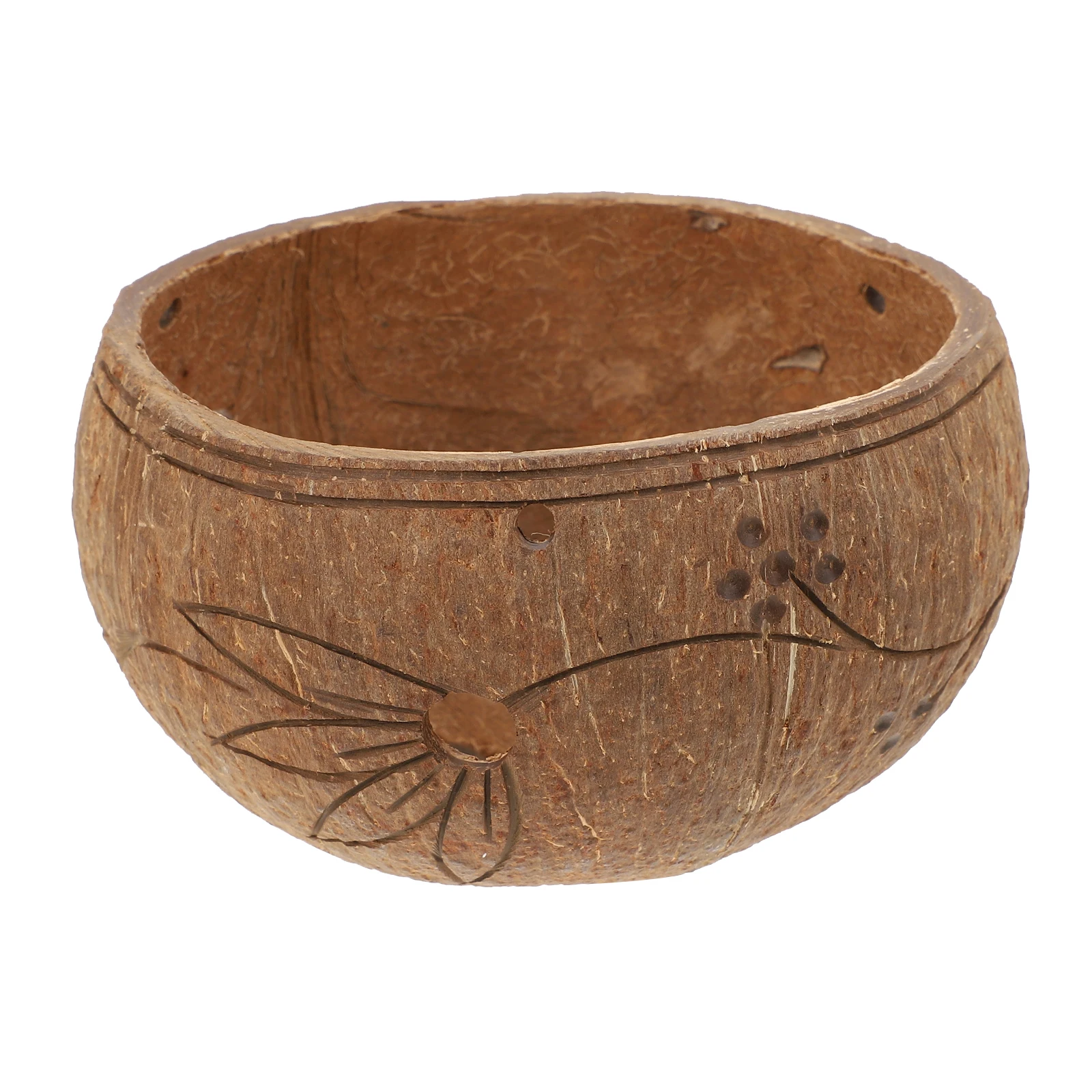 

Hanging Flowerpot Small Planter Elegant Coconut Shell Lightweight Practical Basket Decor Indoor Plants Succulent Herb Fern