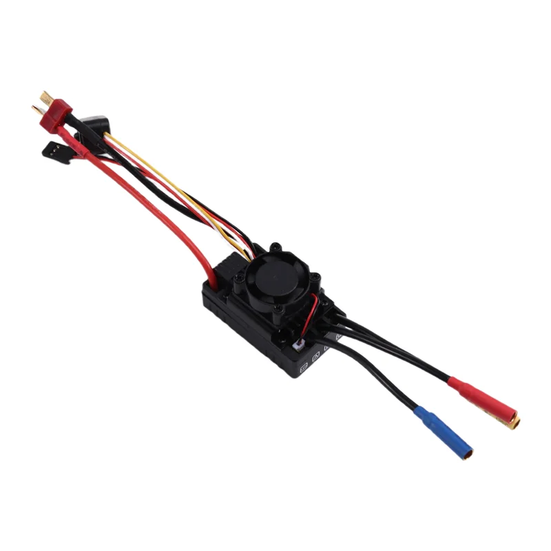 ABUM-Brushless ESC 60A مقاوم للماء Sensorless T Plug 2-3S لـ 1/For 10 لـ 12 لـ 1/For 14 لـ 1/For 16 RC Car F540 3650 Mo