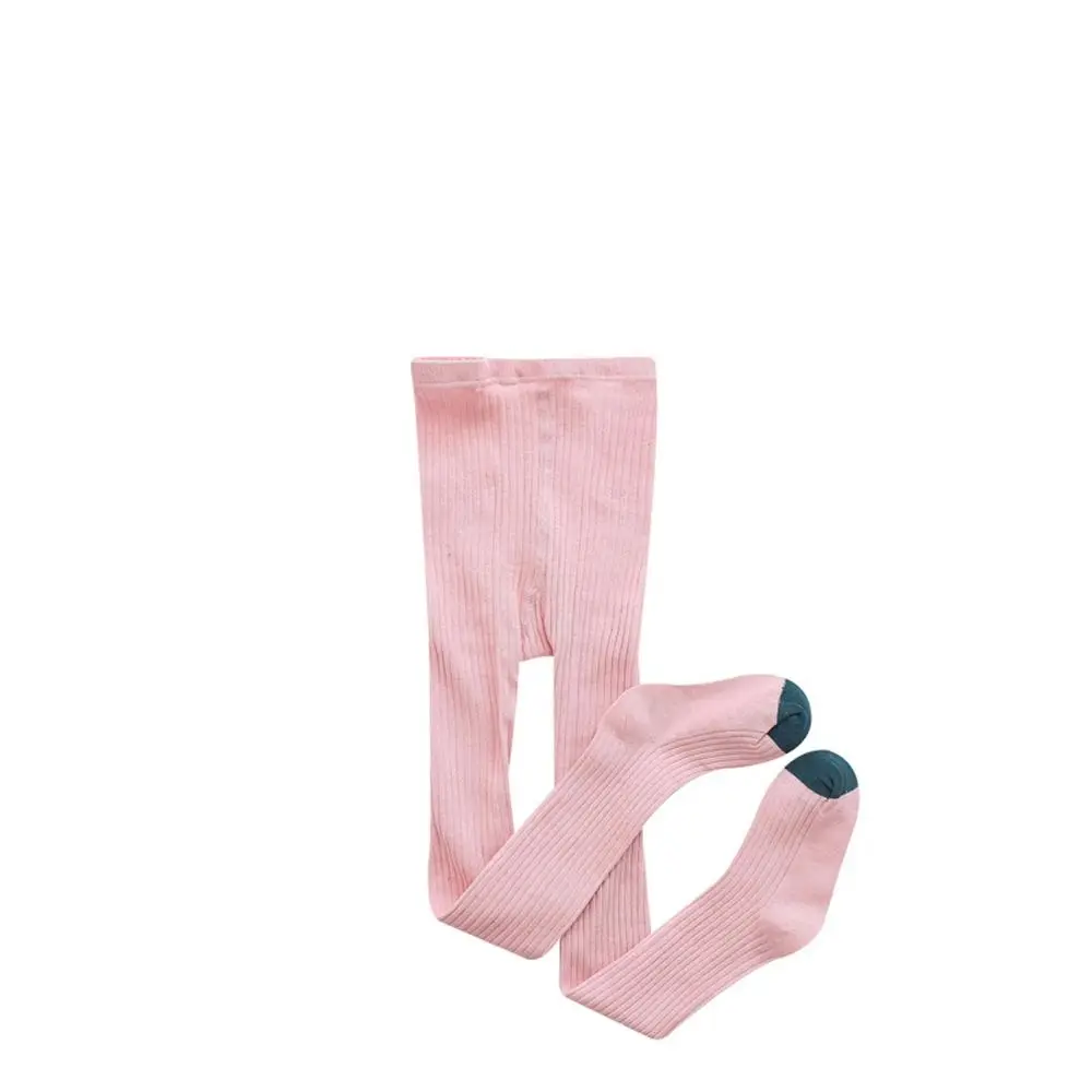 

Autumn Winter Warm Cotton Girl Knitted Tights Baby Stockings Candy Color Child Pantyhose