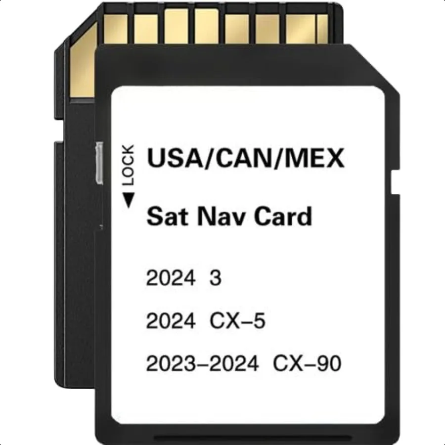 

Premium Navigation SD Card Fits CX5 CX30 CX90 20242025 3 Hatch (2024) 2025 GPS Update Map USA Canada Mexico