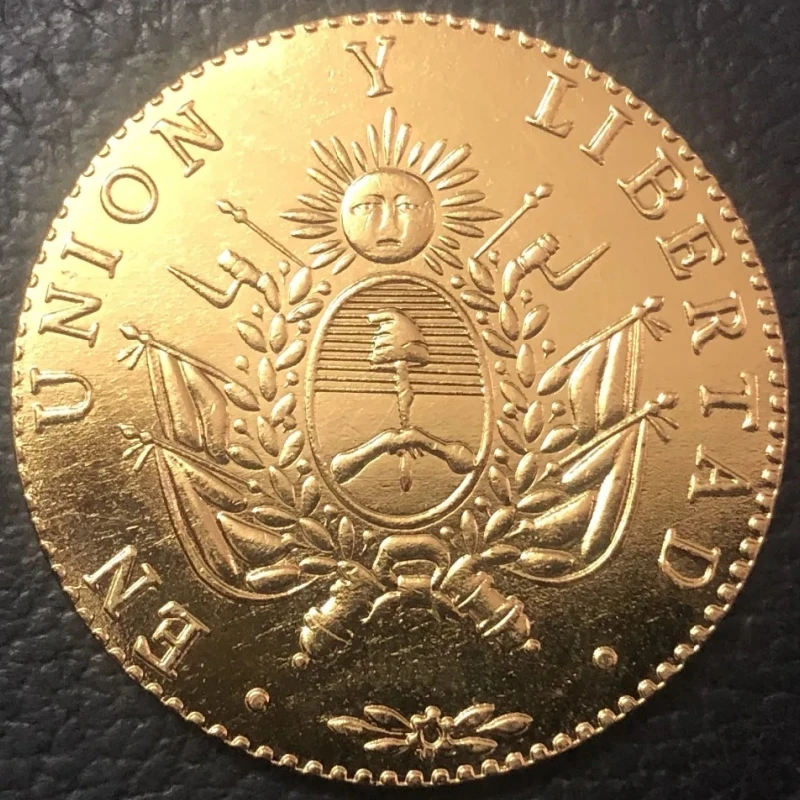 1840 La Rioja 8 Escudos Gold Copy Coin 33mm