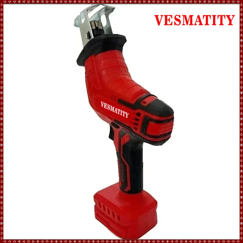 NEW Cordless Electric Reciprocating Saw Electric Horse Knife Handheld Outdoor Cutting Saw Wood Metal Pipe Cutting (NO Battery)