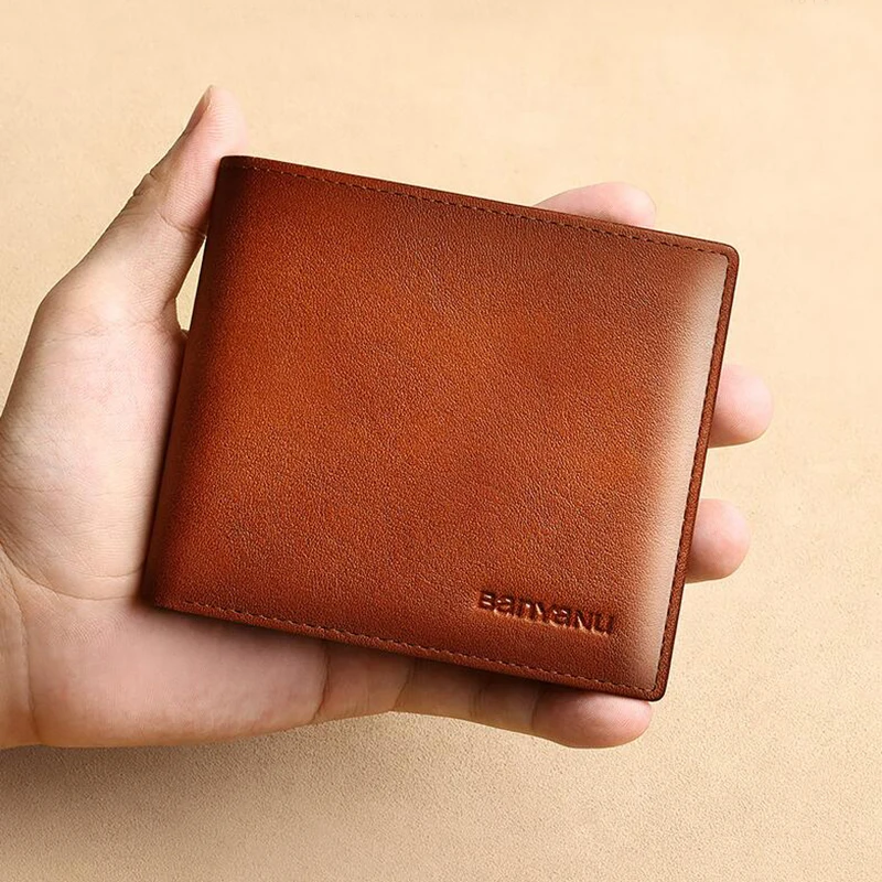 Men Anti RFID Driver License Holder Wallet Travel Cowhide Genuine Leather Purse for Man