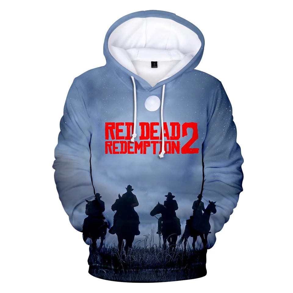 Popular Game Red Dead Redemption 3D Print Hoodies Men Women Fashion Hoodie Pullovers Hooded Sweatshirts Tracksuits Man Clothing