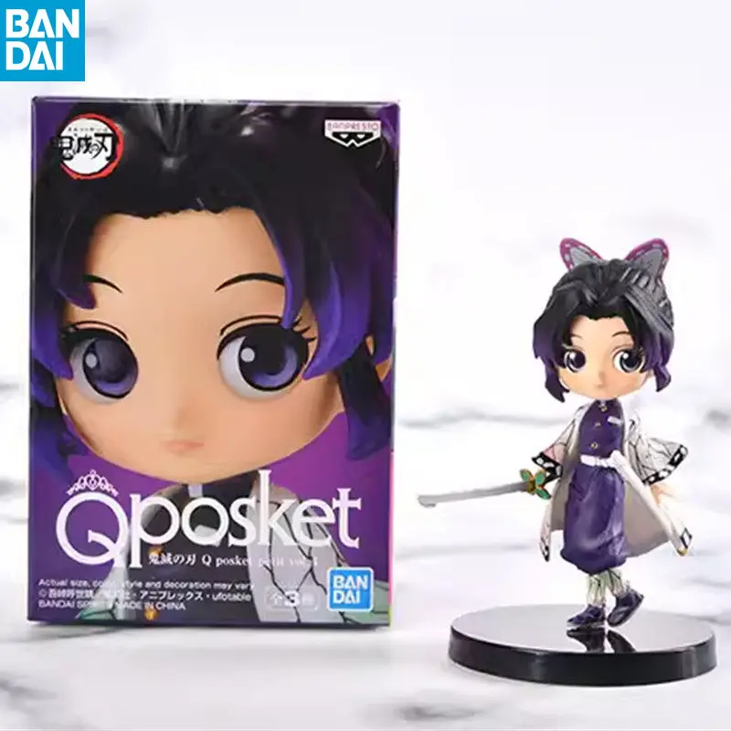 

Bandai Banpresto Demon Slayer Kimetsu No Yaiba Qposket Kochou Shinobu Uzui Tengen Anime Figure PVC Model Collection Decor Toy