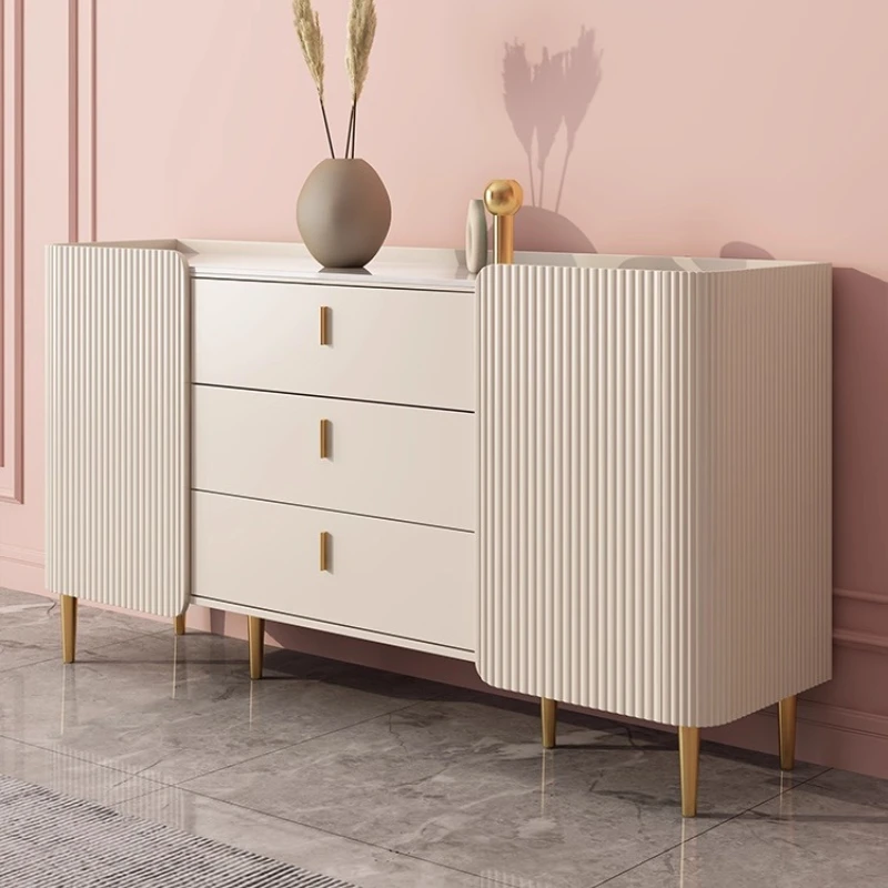 

Side cabinet Modern simple light luxury rock slab Household living room Xuan cabinet Locker Dining