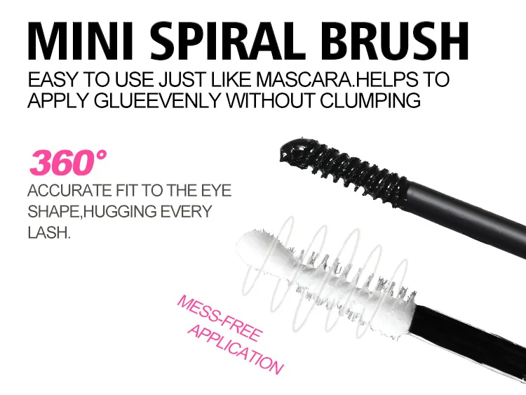 Incollaggio e sigillatura delle ciglia per grappoli di ciglia Forte colla fissa per ciglia Durata 48H Colla per incollaggio ciglia Estensione delle ciglia