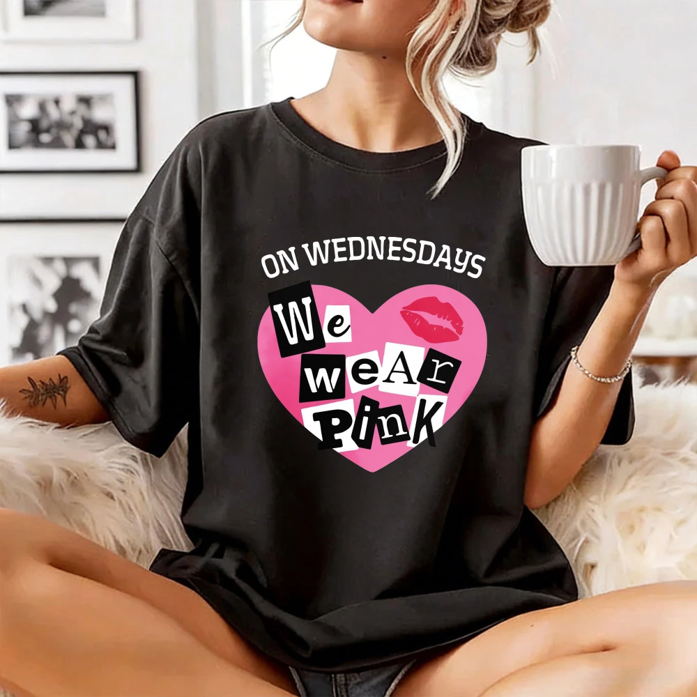 On Wednesdays We Wear Pink Shirt Breast Cancer Awareness Tee Pink Wednesday Sweatshirt Cancer Warrior T-Shirt Pink Ribbon Tee