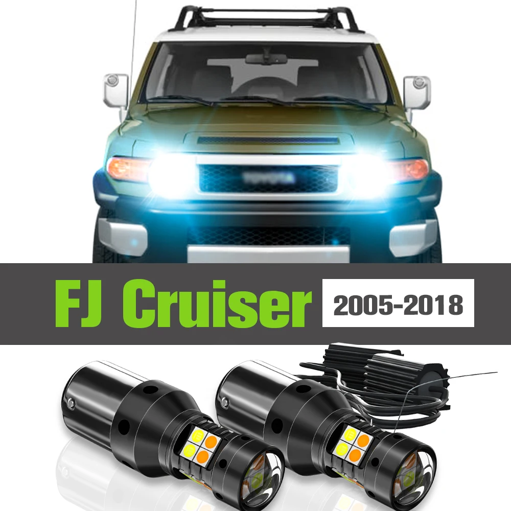 

2x LED Dual Mode Turn Signal+Parking Light Accessories Lamp For Toyota FJ Cruiser 2005-2018 2007 2008 2009 2010 2011 2012 2013