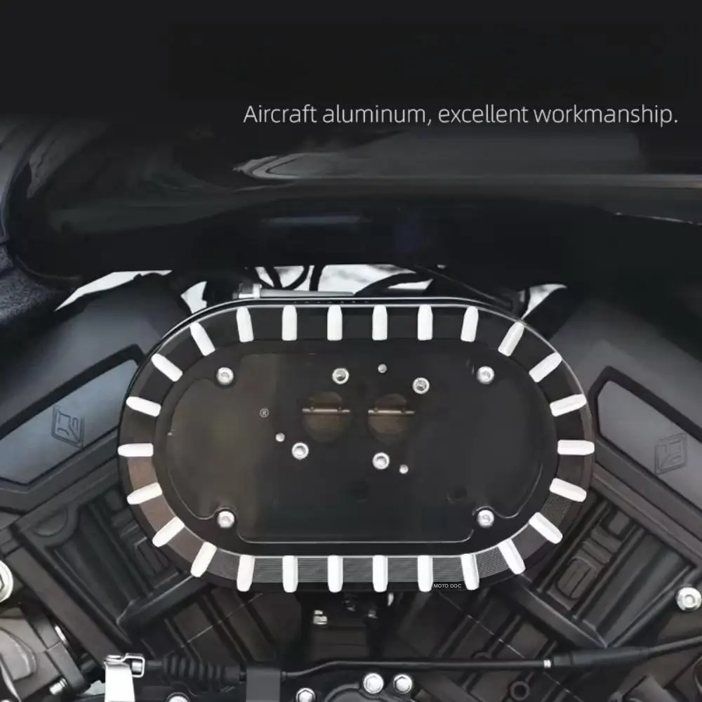 

Для BENDA DARK FLAG 500, увеличенный овальный прозрачный воздушный фильтр с темным флагом, левая и правая боковая декоративная крышка, воздушный фильтр