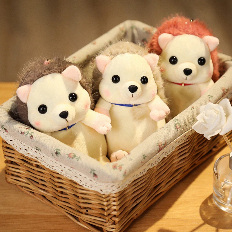 15/20 cm Nette Igel Plüsch Puppe Kawaii Stofftier Weiche Plüschtiere Schlüsselbund Anhänger Spielzeug für Kinder Mädchen Jungen kind Wohnkultur