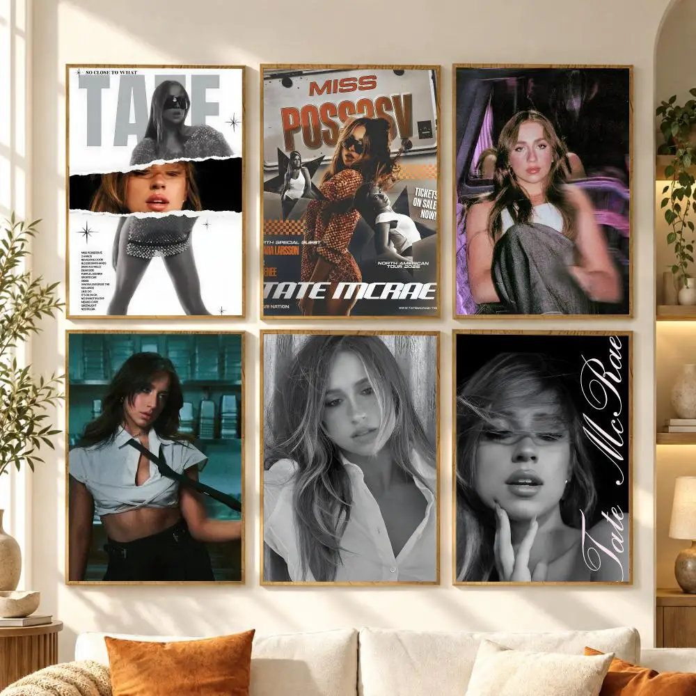 T-Tate M-McRae Singer Bold Modern Poster Premium Modern Waterproof Wall Art Pictures for Bedroom Living Room Bar Decor