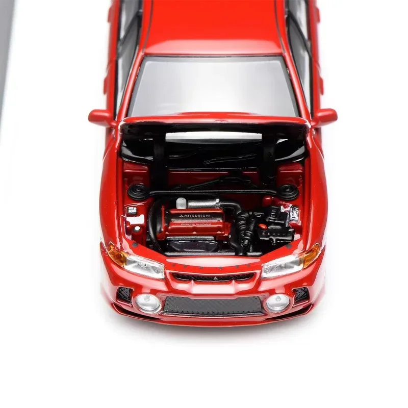 MOTORHELIX 1/64 ميتسوبيشي لانسر EVO4 ألعاب مصنوعة من خليط معدني سيارة دييكاست نموذج معدني هدايا