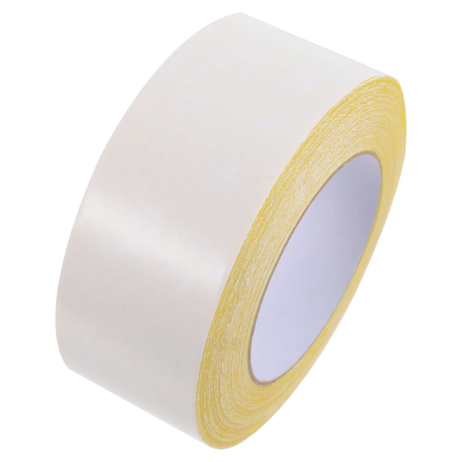 1 Roll Useful DIY Cloth Carpet Floor Tape Durable Adhesive Cloth Tape (Yellow) Strong Adhesive Tape Double-Sided Tape