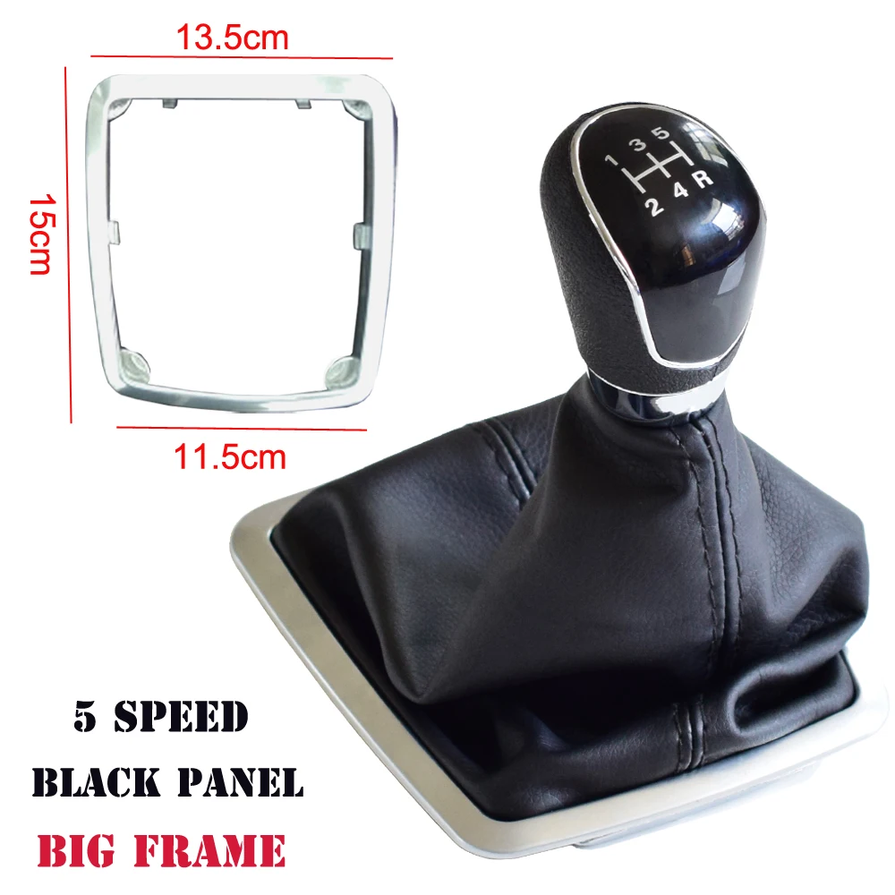 Fit For Ford Focus 2 MK2 FL C-MAX 06-11 MK3 MK4 Galaxy MT 5/6 Speed Gear Shift Knob Lever Gaiter Boot Leather Cover