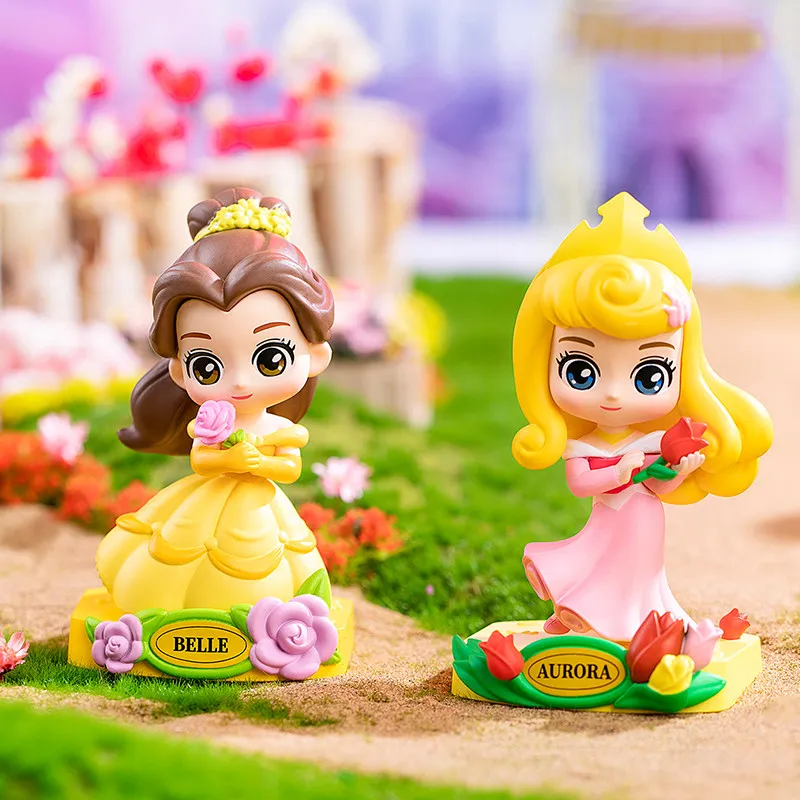 Herocross Disney Princess Blind Box Garden Party Mystery Toy Cinderella Ariel Rapunzel Anime Figure Kawaii Desktop Decor Gift - view 4