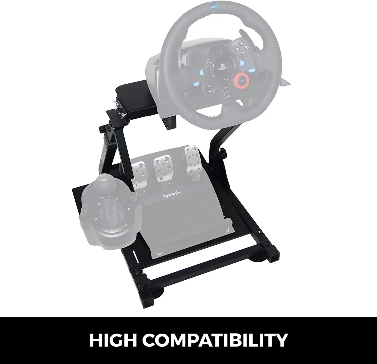 Imagem -04 - Racing Simulator Wheel Stand Gear Shifter Suporte de Roda e Pedal Apertos de Borracha G25 G27 G29 G920 T500rs