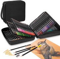 72/120/180-Pack Colored Pencils Set with Coloring Book, Travel Case, Professional Artist Drawing
