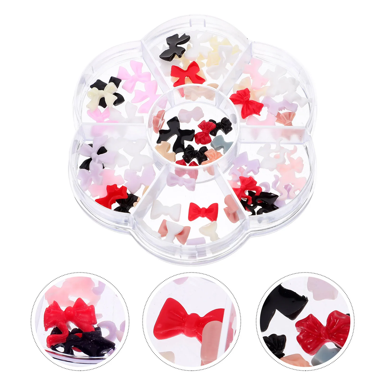 

1 коробка, подвески для дизайна ногтей с узлом-бабочкой, 3D милые украшения с бантом для гелевых акриловых ногтей, сделай сам, женские модные праздничные ногти