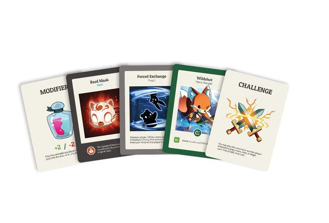 TeeTurtle Here To Slay Base Game,  from The Creators of Unstable Unicorns A Strategic English Card Game for Teens and Adults