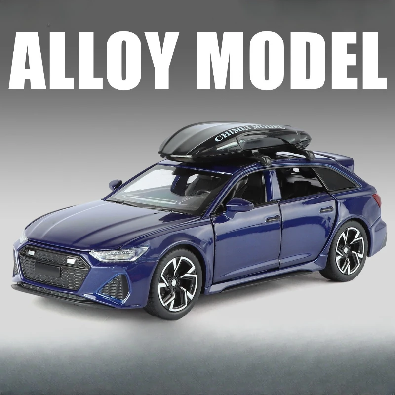 Simulatie 1/32 Schaal RS6 Legering Model Auto Ornament Metalen Speelgoed Voertuig Kinderen Verjaardagscadeautjes Diecast Miniatuur Voiture