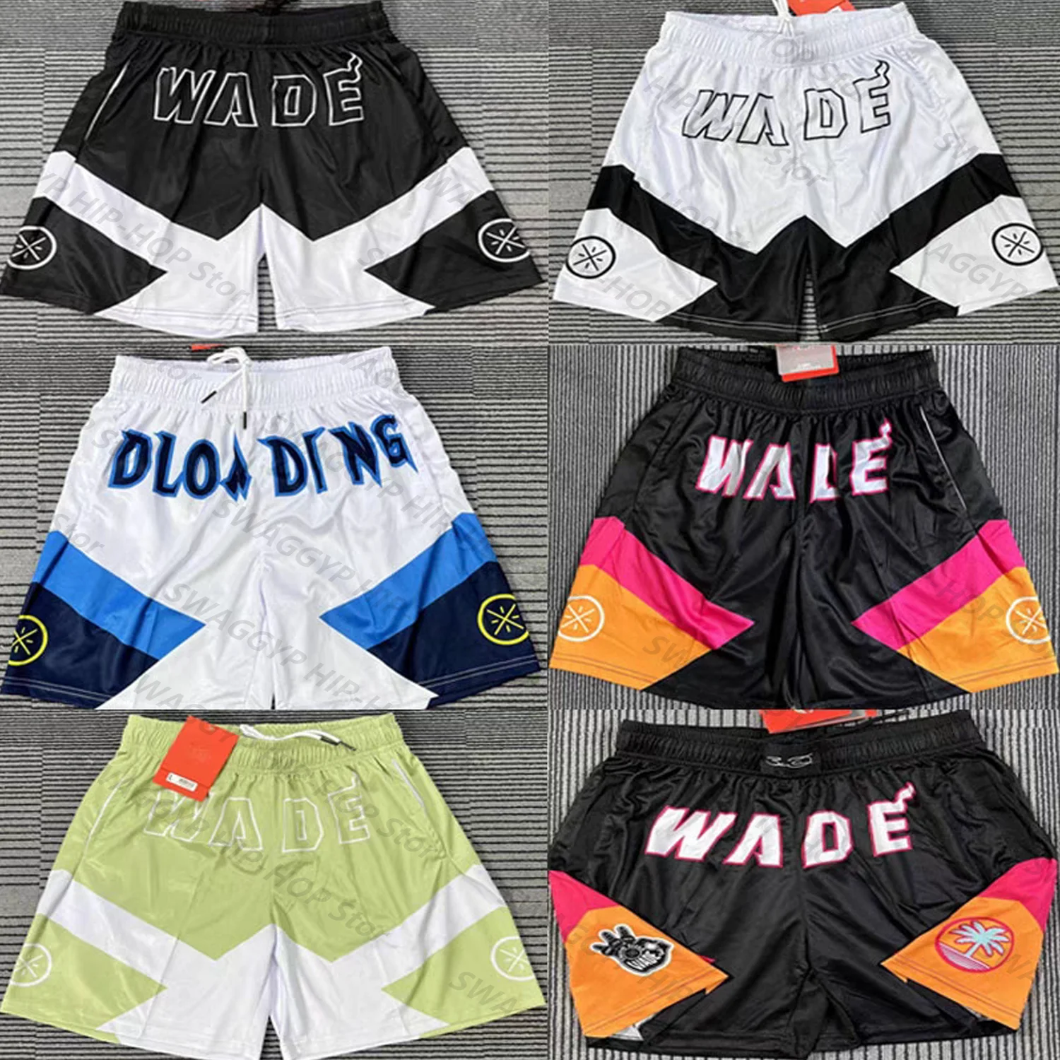 LN Way Of Wade CHINA Shorts Loose Breathable Quarter Pants Men\'s And Women\'s Sports Fitness Training Sports Basketball Shorts