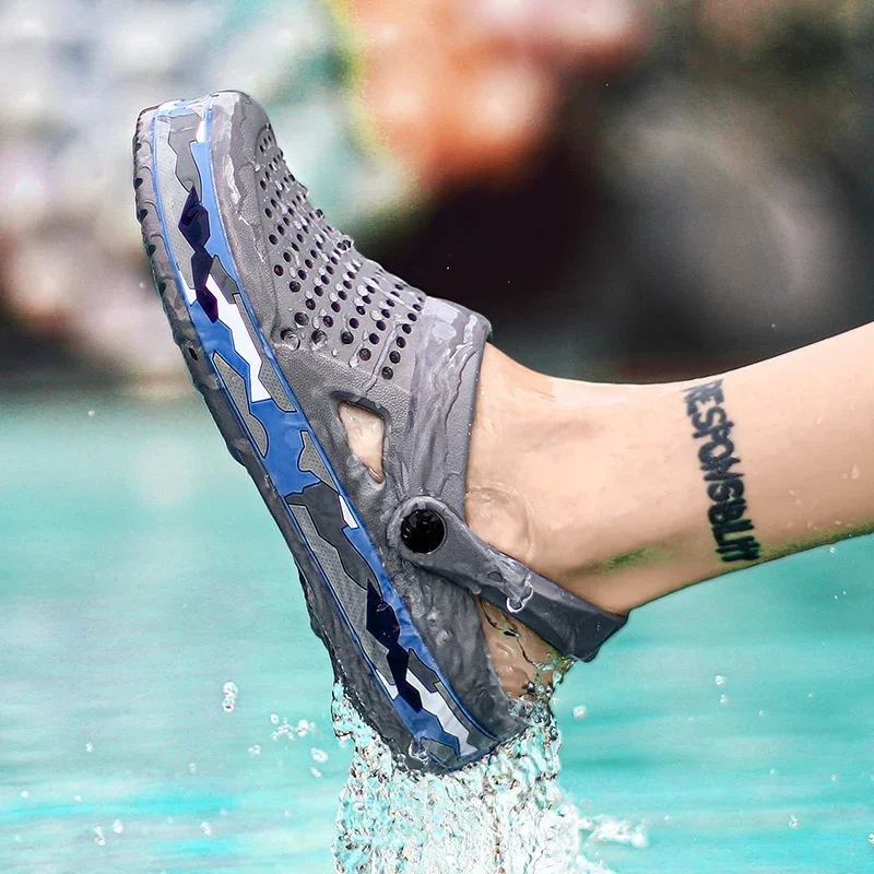 YOUPIN Men's and Women's Sandals EVA Lightweight Sandals Neutral Slippers Summer Beach Flip flops Breathable Soft Bottom view 4