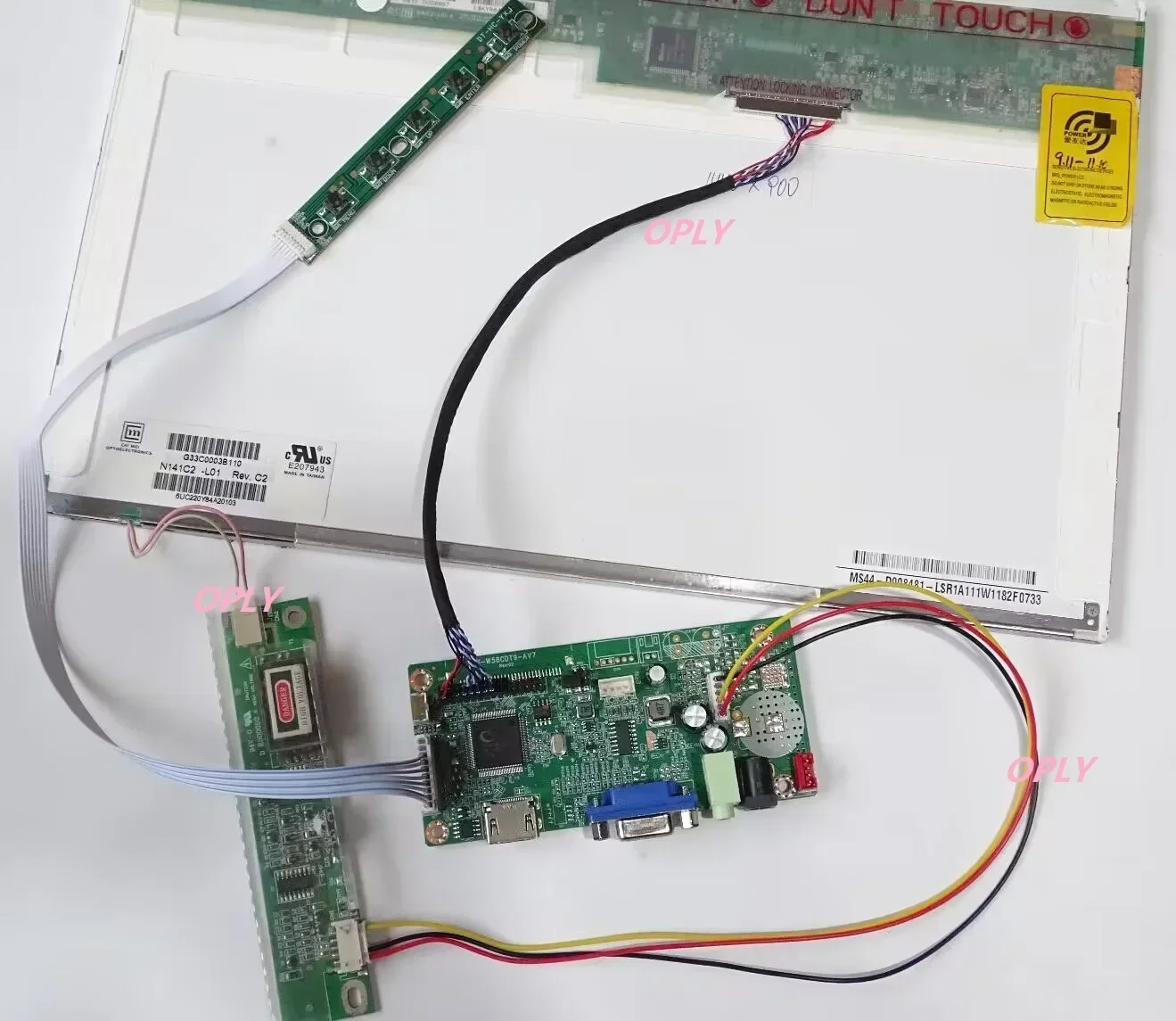 ل LTN141XA-L01 LTN141XA-L02 LTN141XA-L04 1024X768 شاشة LCD رصد 14.1 "HDMI-متوافق VGA لوحة تحكم عدة #4