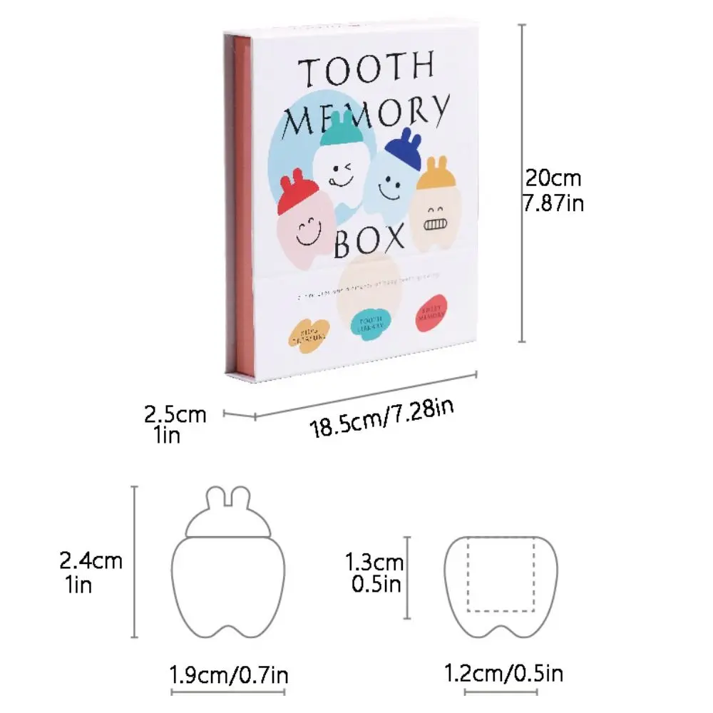 Wooden Baby Tooth Box Hair Collection Storage Box Milk Teeth Organizer Souvenirs Kid Cute Gifts Breast Teeth Case Children