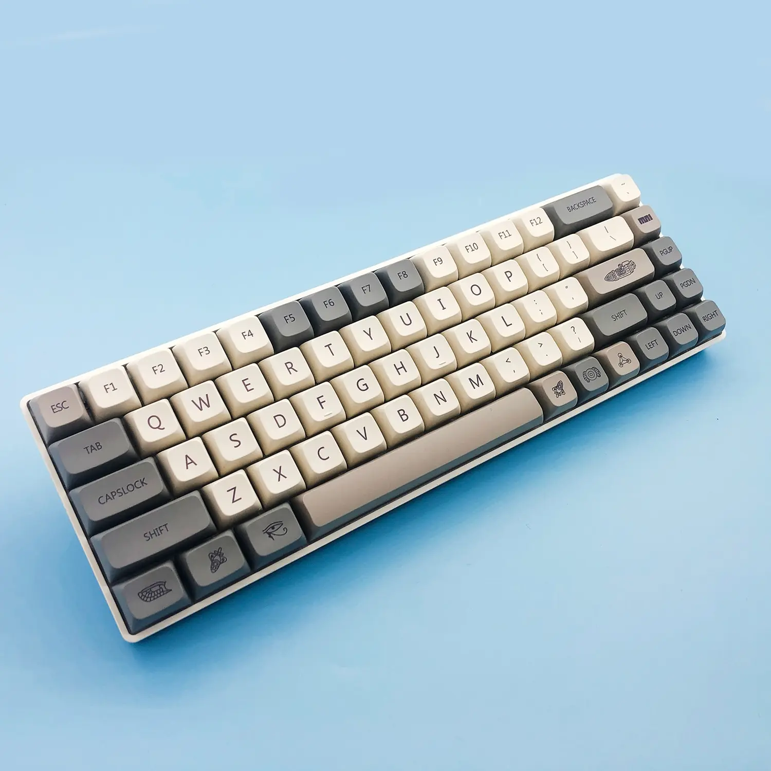 Revelation Rocket Keycap 125 teclas XDA altura PBT Material sublimación adecuado para teclado mecánico para juegos