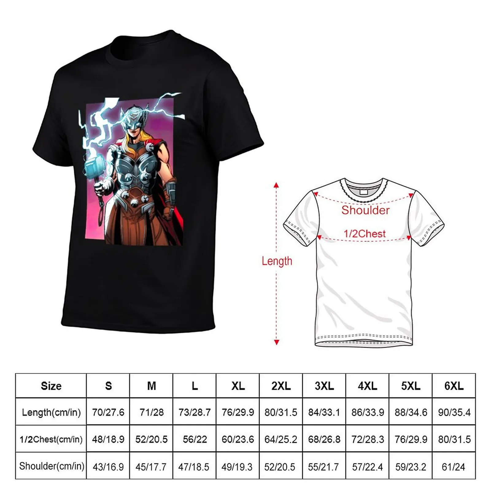Mighty Thunder T-Shirt Basic Regular Fit Casual T-Shirt