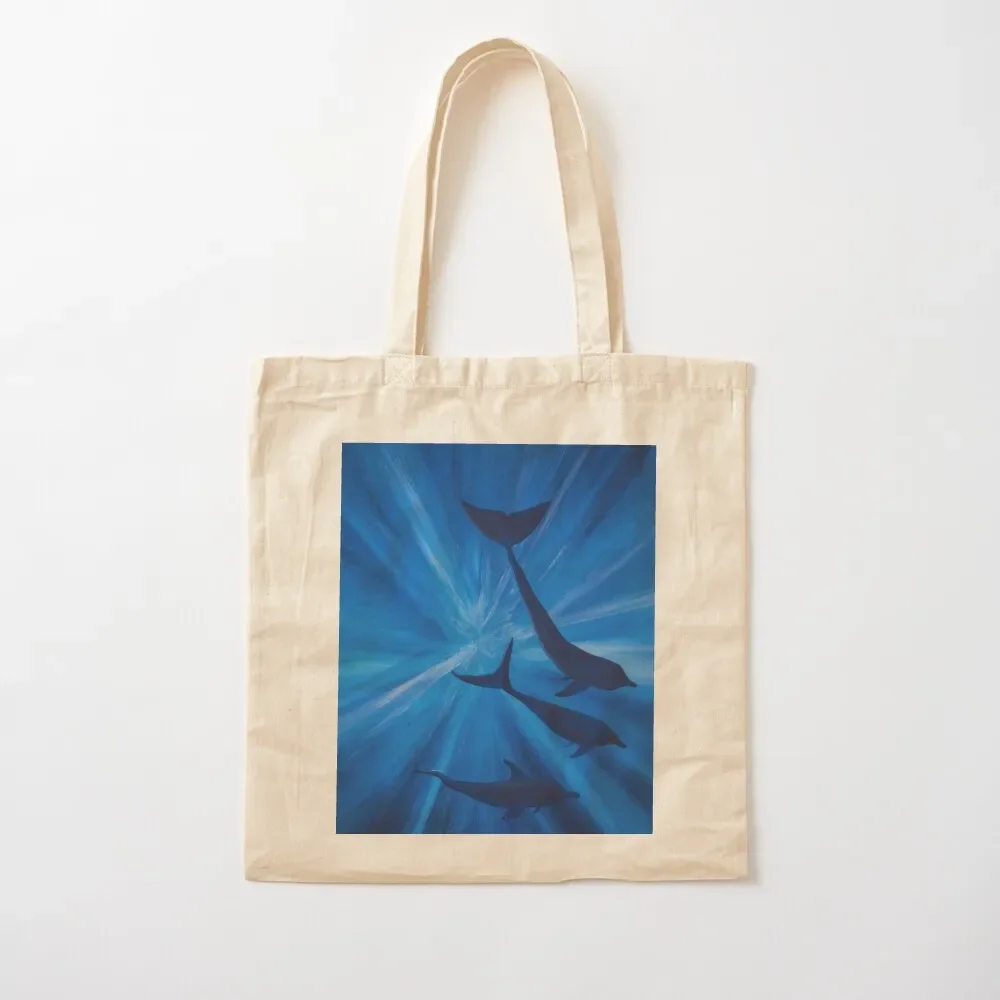 Dolphins in deep Tote Bag Women's bag eco pack Gift bags hand bag ladies