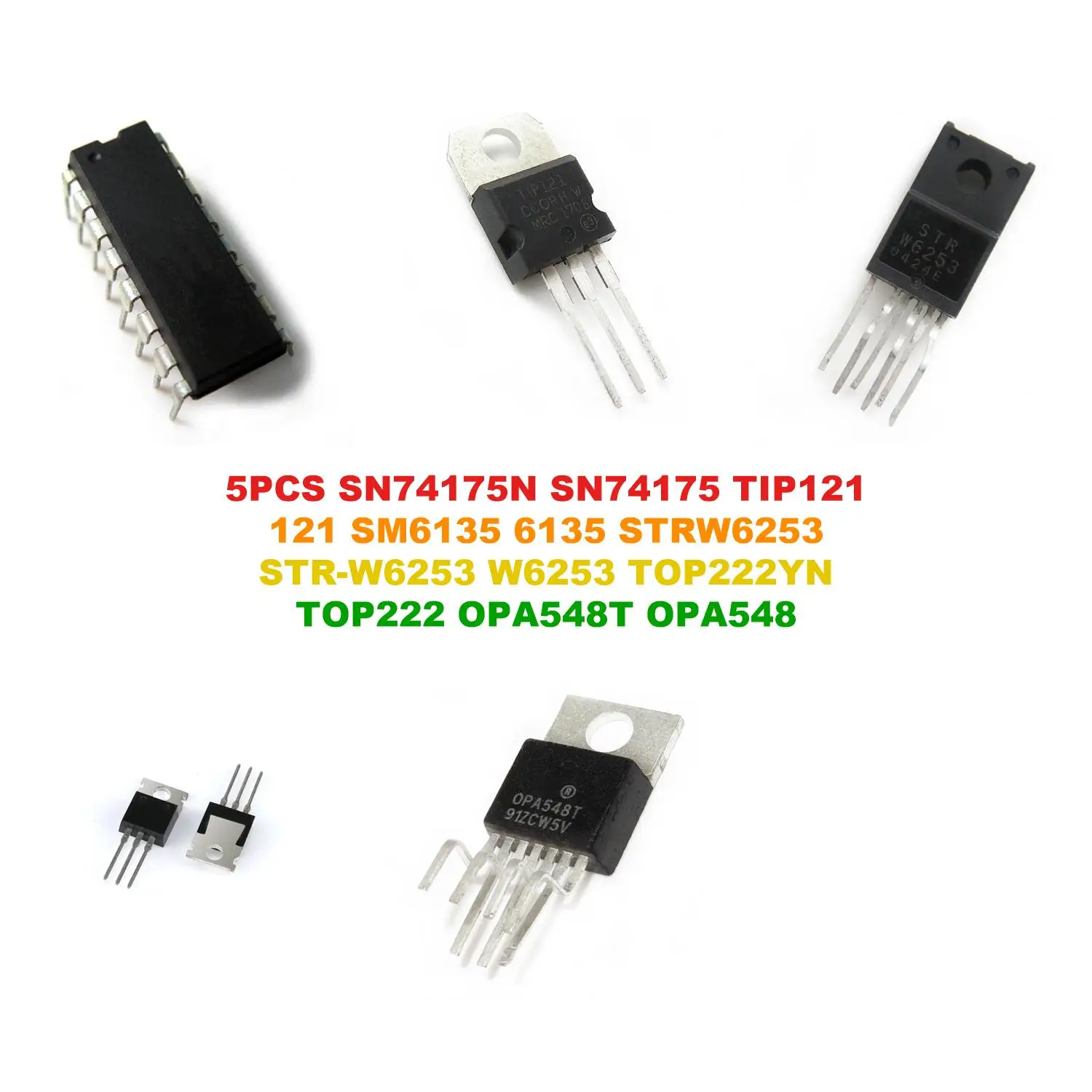 SN74175N SN74175 TIP121 121 SM6135 6135 STRW6253 STR-W6253 W6253 TOP222YN TOP222 OPA548T OPA548