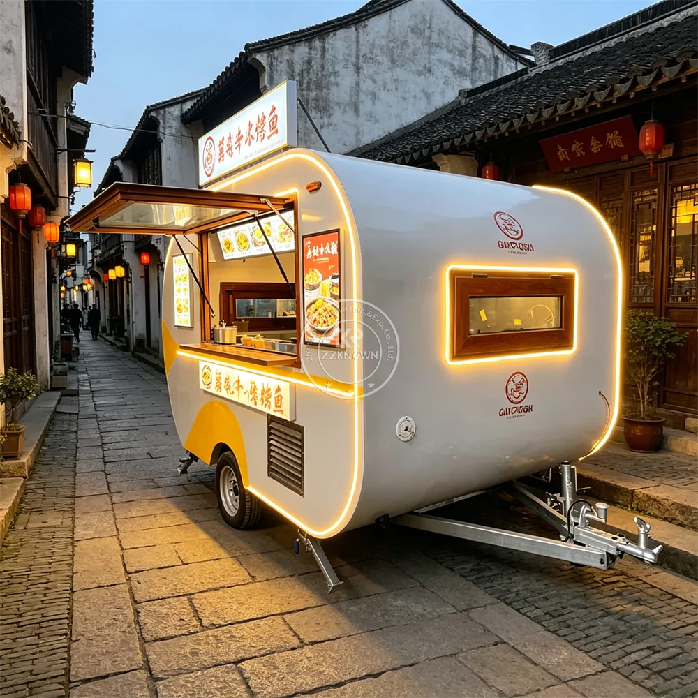 Stainless Steel Mobile Food Tr - Commercial Kitchen Trailer recension och pris