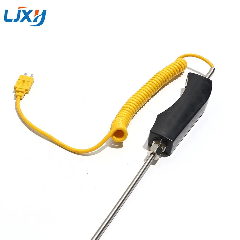 LJXH K-type Thermocouple Handheld Ergonomic Grip Spring Guard Sheath 4/5/6/8mm*500mm Dimensions 0-1100℃