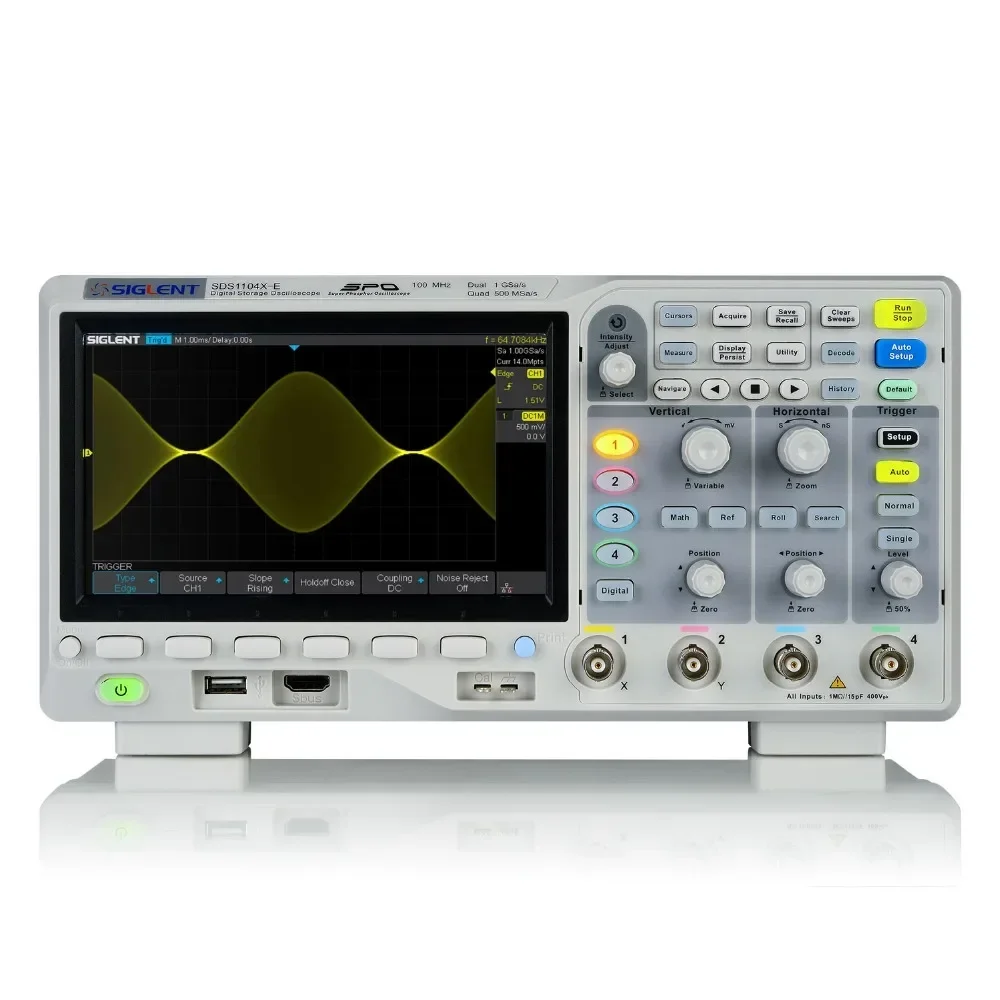 

Siglent New SDS1104X-E, 100 MHz 4 Channels digital oscilloscopes, low price!