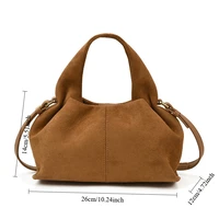 French Cloud Dumpling Bags Brand Design Frosted New Fashion Handbag Lunch Box Bag Retro Magnetic Clasp Shoulder Crossbody Bags - Image 6