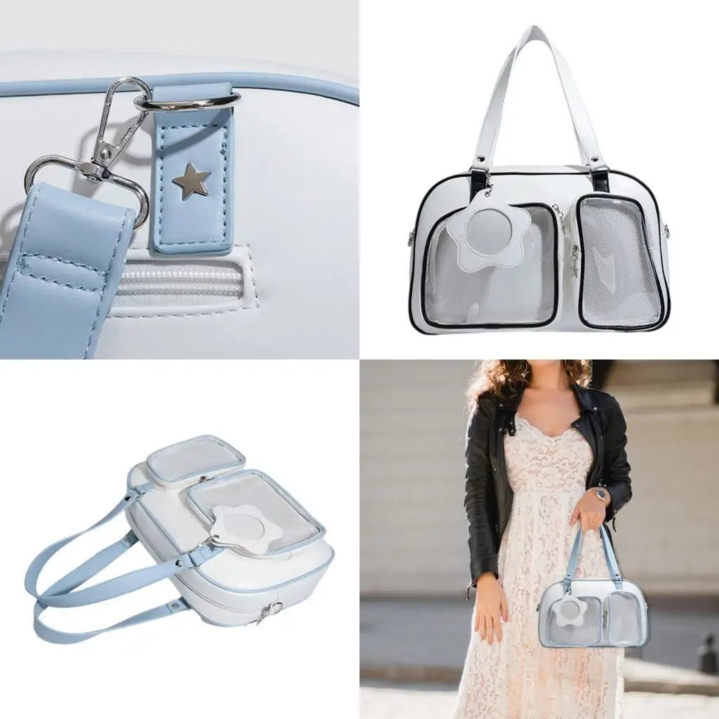 

D46D Современная сумка подмышки по скрещиванию на плече на плечо прозрач