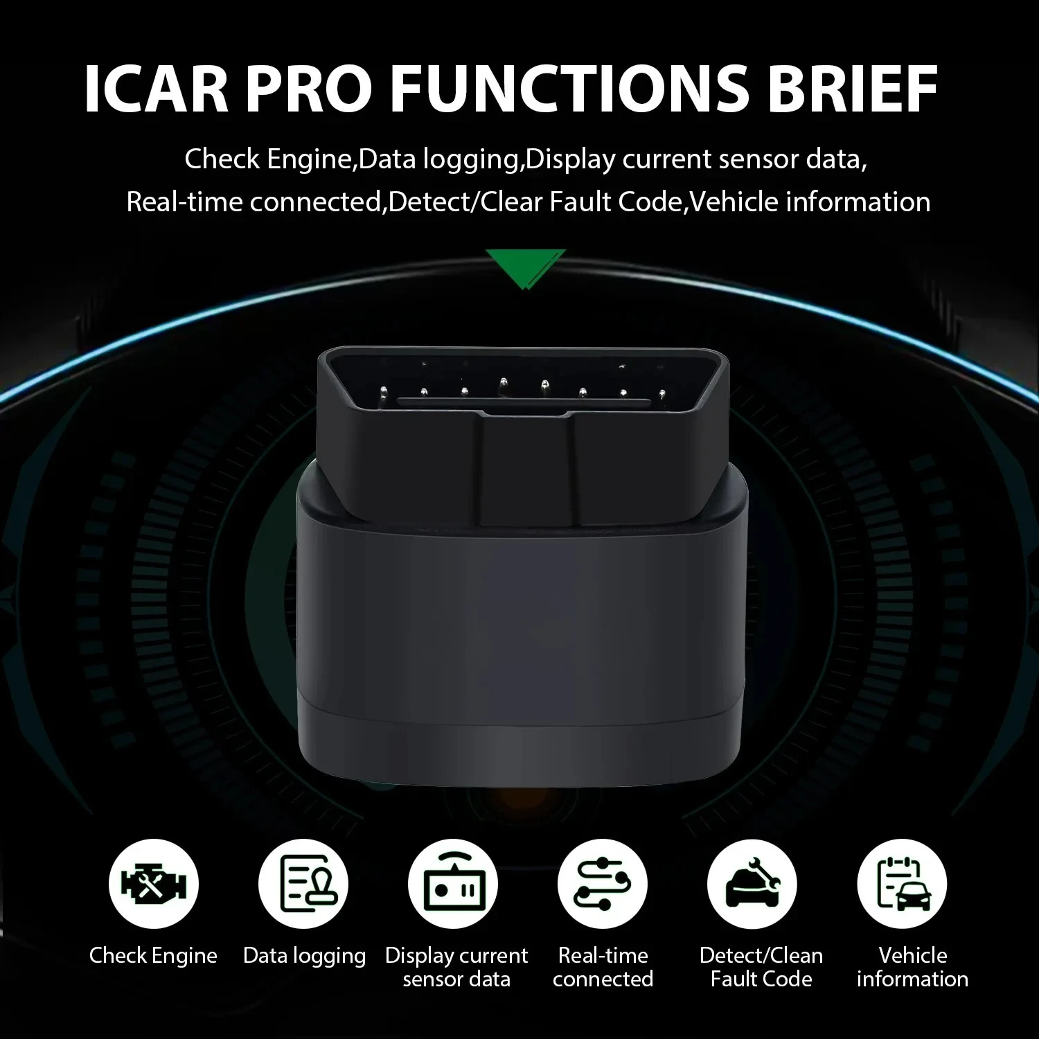 Best Price Vgate iCar Pro 2S Bluetooth 5.3 OBD2 Scanner Auto SCAN ELM327 Diagnostic Tool OBDII Diagnose for iOS/Android/Windows